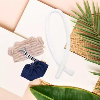 15cm 17cm Doll Clothes ,Striped Scarf Outfit Accessories ,Photo Props Clothing without hat