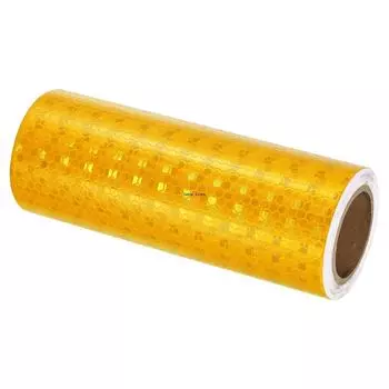 15cm*5m Reflective Safety Tapes Shiny Yellow High Viscosity Waterproof Strong Reflections Stickers For Motorcycle Trucks Trailer жёлтый