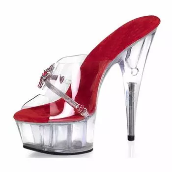 15Cm fashion small fringed elegant color round head color core crystal women s shoes Roman lace-up high-heeled sandals 34 белый