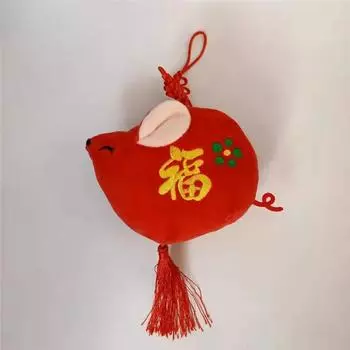 15cm Lovly Red Cashmere Plush Toy Animal Mouse Stuffed Toys Childs Happy New Year Gift 11cm-30cm