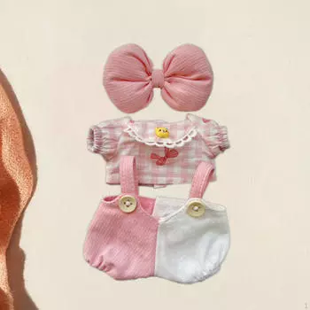 15 см плюшевая кукла одежда аксессуары одежда мультфильм девушки подарок милый розовый