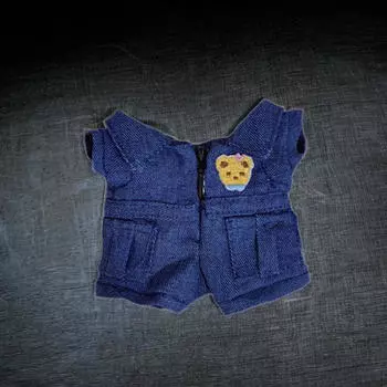 15 см плюшевая кукла одежда мультфильм аксессуары, стильный медведь Coveall bear coveralls