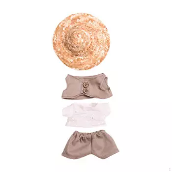 15 см плюшевая кукольная одежда мультяшная стильная одежда мягкие игрушки аксессуары 4 pieces set