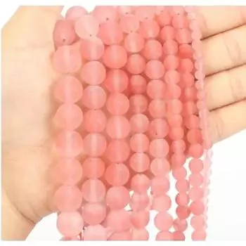 15-дюймовый модный натуральный камень матовый арбузный кварц шарм свободная бусина DIY круглые бусины ювелирные аксессуары 4mm approx 91pcs