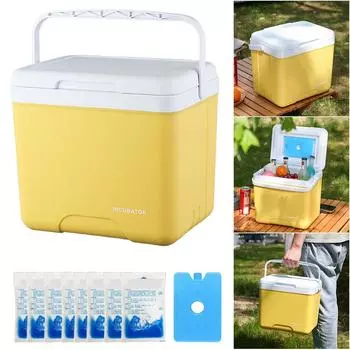 15L Camping Cooler Box Insulated Ice Chest Portable Ice Bucket Outdoor Hard Cooler for BBQ Camping Picnic CHINA