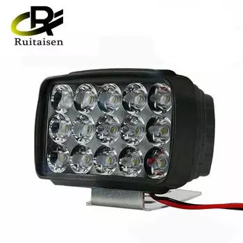 15LED 45W квадратная фара для мотоцикла, передний вспомогательный фонарь, противотуманные фары, аксессуары для мотоциклов, универсальный 12 В 1 piece