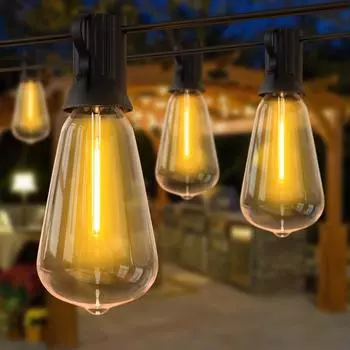 15M 30M ST38 LED String Light Waterproof Patio Light Indoor/Outdoor Christmas Fairy Light LED Wedding Decoration For House Garde EU Plug