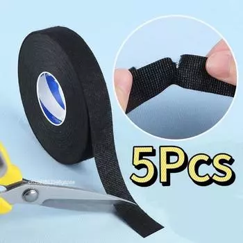 15M изолента термостойкая клейкая тканевая лента для автомобильных кабелей жгуты проводов электрические нагревательные ленты 9mm (0.35inch)&15M (590.6inch)