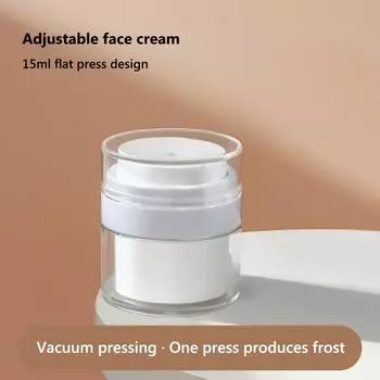 15ml/30ml/50ml Face Cream Lotion Cream Bottle Push-type Cosmetic Containers Gifts Vacuum Bottle white 15ml