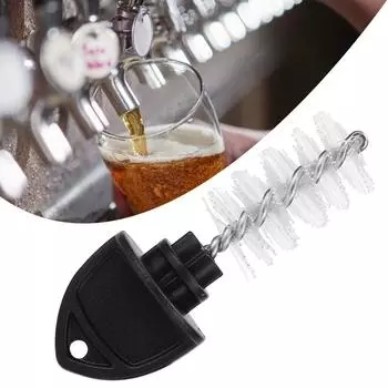 15Pcs Beer Tap Plug Brush Faucet Cleaner Nylon Beer Tap Cleaning Brush Home Brew Accessories чёрный