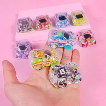 15pcs Color printing double-layer car toy prize kindergarten inertia pull back car push boy toy