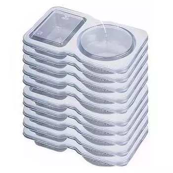 15Pcs Double Compartment Condiment Container Disposable Leakproof Containers