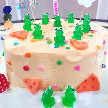 15 шт., светящаяся в темноте фигурка маленькой лягушки, лягушка, животное, украшение для рабочего стола, светящаяся мини-модель, статуя, скульптура