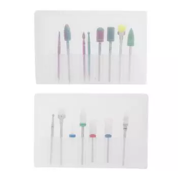 15pcs Professional Nail Art Drill Bit Set Electric Manicure Machine Drill Bits Nail Sander Tip Set