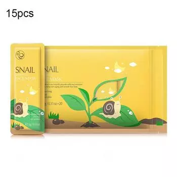 15шт 3г Улитка Спящая маска для лица Увлажняющая и увлажняющая маска для лица