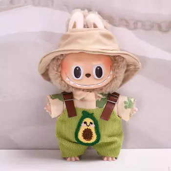 15см 17см комплект одежды для кукол, мультфильм, аксессуары для плюшевых кукол со шляпой Green