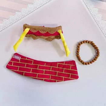 15см-17см плюшевая кукольная одежда, мультфильм, монашеское одеяние с шапочкой, аксессуары из бисера