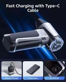 160000 об/мин турбореактивный вентилятор электрический воздуходувка бесщеточный двигатель 52M/S сжатый воздуходувка USB перезаряжаемый мощный пылеуловитель