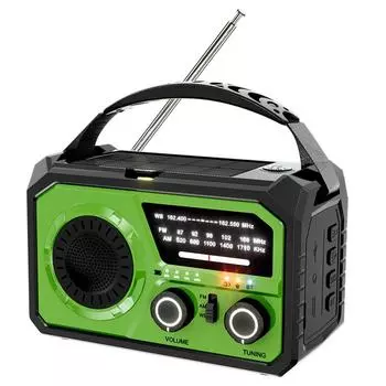 16000mah Solar Radio AM/FM Portable Radio for Emergency Camping Storm Survival Q красный