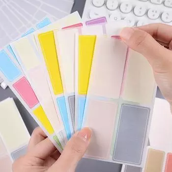 160/60/40 шт. Многоцветные обычные наклейки, упаковка, водонепроницаемые, индексные файлы, этикетки, заметки, наклейки для домашнего офиса, школы, лаборатории