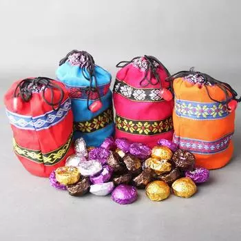 160 г 4 разных вкуса Китайский Юньнань Пуэр Пуэр Чай Подарочный Пакет Мини Туоча 160g