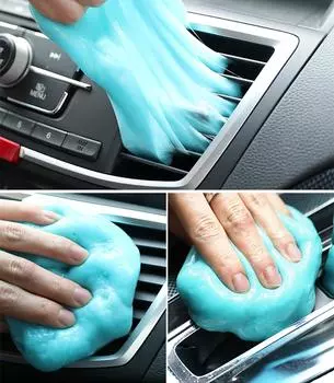 160 г гель для чистки автомобиля, слайм для мытья автомобиля, волшебный очиститель, гель для удаления пыли, автомобильная прокладка, клей, порошок, чистящее средство