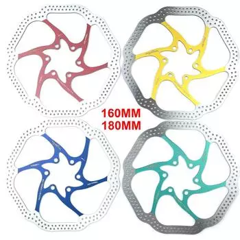 160 мм велосипедная тормозная колодка 180 мм 6 болтов велосипедные роторы green 160