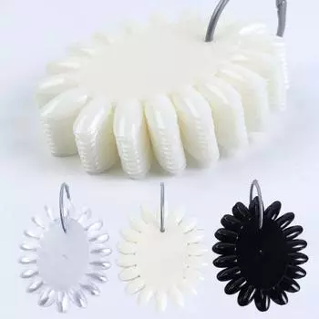 160 насадок для дизайна ногтей, цветная таблица, ложные насадки, тренировочное кольцо для гель-лака чёрный