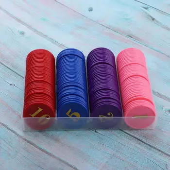 160 пластиковых жетонов фишек для игры в бинго Style 2