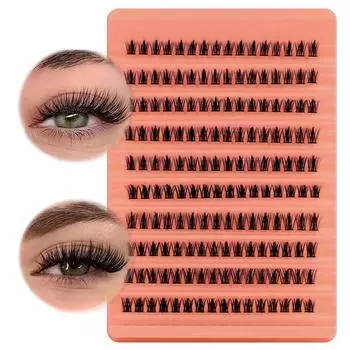 160 рядов кластерных ресниц, кластер накладных ресниц, натуральное наращивание ресниц, 3D Россия, полосы, отдельные ресницы, кластер 0.07mm