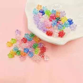 160 шт акрил для изготовления ювелирных изделий AB покрытие свободные бусины в виде сливы 7 мм бусины-разделители браслет ожерелье аксессуары ручной работы DIY смешанные Random Mix