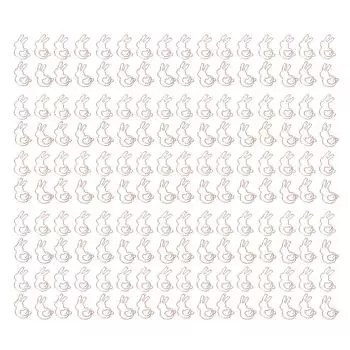 160 шт. детские скрепки в стиле кролика, сглаживающие прочные металлические изысканные золотые милые скрепки для