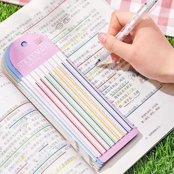 160 шт. длинные маркеры страниц, липкие индексные вкладки, маркерные полоски Morandi, вкладки для заметок, прозрачные вкладки с длинными флажками для страниц разноцветный