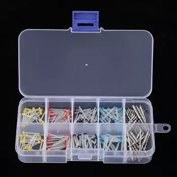 160 шт. одинарный сменный блок из стоматологического стекловолокна и 32 шт. для сверления и ремонта зубов разноцветный