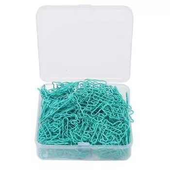 160 шт. Скрепка для бумаги в виде маленького медведя, синяя, в форме милого животного, маркер для страницы, закладка для файла