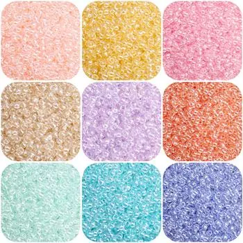 160 шт. стеклянные бусины, чешские супер семена, отличные бусины, единорог, циркониевые бусины-разделители для изготовления ювелирных изделий, аксессуары 01