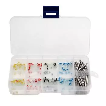 160 шт. стоматологических штифтов из стекловолокна, одинарная заправленная упаковка и 32 шт. сверл