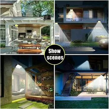 160COB Солнечный сплит настенный светильник 3 режима водонепроницаемый датчик движения садовые уличные светильники солнечный светильник садовый охранный настенный светильник 1Pcs