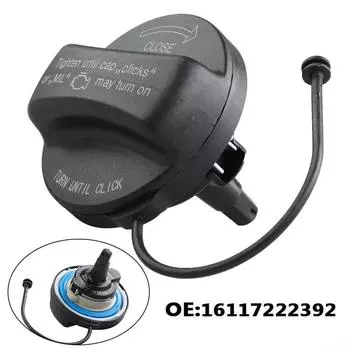 16117222392 Крышка топливного бака 7222392 Черный пластик