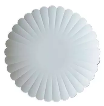 1616 Arita Япония Посуда Arita средняя тарелка TY Palace 160 однотонный серый momo41404