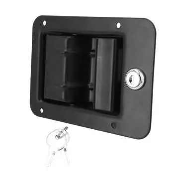 162 X 115 мм защелка для ручки ящика для инструментов из прочной нержавеющей стали с ключом для грузовика, защелка для ящика для инструментов Carava