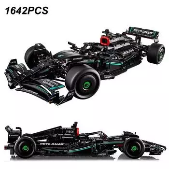 1642 шт. Технические F1 W14 E Производительность Скоростной автомобиль Строительные блоки Кирпич Совместимая модель транспортного средства DIY Игрушки Подарок детям Малыш NO BOX
