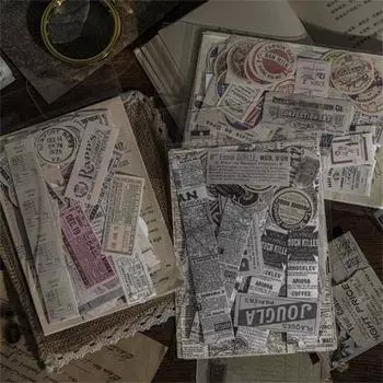 166 шт./компл. наклейка для скрапбукинга самоклеящаяся съемная бумага ретро цветочная бабочка серия художественная наклейка канцелярские принадлежности K