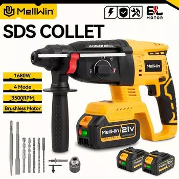 1680 Вт 26 мм бесщеточный электрический ударный инструмент дрель беспроводной бытовой роторный ударный молоток электроинструмент для Makita 18 В аккумулятор Without Battery-A