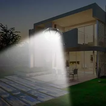 168 светодиодных солнечных светильников для улицы 6500K 8 световых поверхностей прожектор с датчиком движения водонепроницаемый настенный светильник на солнечных батареях для двора