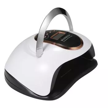 168 Вт УФ-светодиодная лампа для ногтей, гель-лак для сушки ногтей, 4 настройки таймера с портативной ручкой, ногти на ногах UK Plug белый