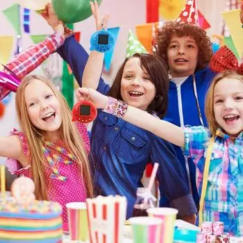 168 в 1 Домашние животные Виртуальные игрушки для домашних животных Ностальгическая игровая консоль Электронные игрушки для животных Цифровой игровой автомат для домашних животных для детей розовый