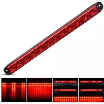 16 12LED задний стоп-сигнал прицепа DC12V указатель поворота тормозной стоп-габаритный фонарь полоса водонепроницаемая для
