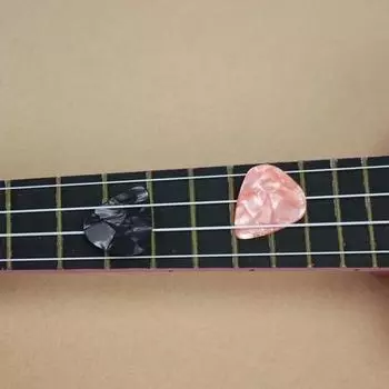 16/13/10PcsCelluloid Guitar Ukri Elastic Piece 0.5 0.75 1.0 More Than Thickness ABS Finger Pick Electric Guitar Acoustic Guitar 0.46mm 16pcs