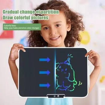 16/19-дюймовый ЖК-планшет для письма с ручкой, прямоугольник, красочный блокнот для рисования, электронная доска для рисования, стираемый блокнот для рисования, развивающая игрушка для детей и взрослых 16inch